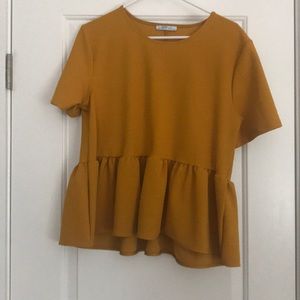 Zara Peplum Top